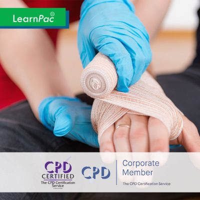 Emergency First Aid at Work - Online Training Course - CPDUK Accredited - LearnPac Systems UK -