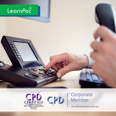Telephone Etiquette - Online Training Course - CPDUK Accredited - LearnPac Systems UK -