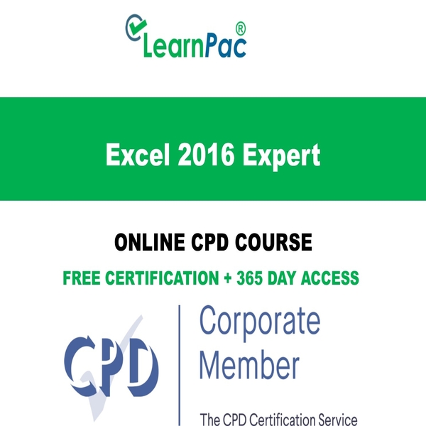Excel 2016 Expert Online CPD Course LearnPac Systems UK