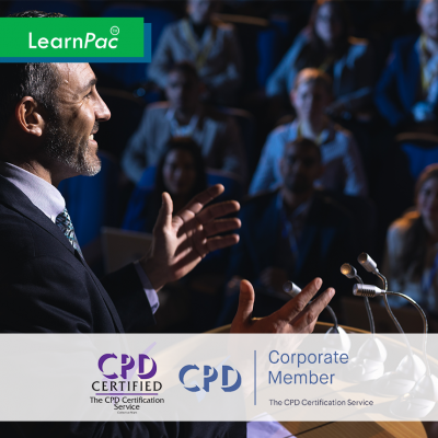 Public Speaking - Online Training Course - CPD Accredited - LearnPac Systems UK -