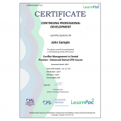 Conflict Management in Dental Practice - Enhanced Dental CPD Course - E-Learning Course - CDPUK Accredited - LearnPac