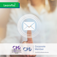 Managing Emails Effectively - Online Training Course - CPD Accredited - LearnPac Systems -
