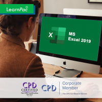 Mastering MS Excel 2019 – Online Training Course - CPD Accredited - LearnPac Systems UK -