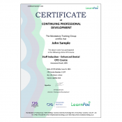 Staff Induction - Enhanced Dental CPD Course - Online Training Course - CPD Certified - LearnPac Systems UK -