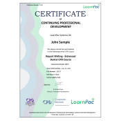 Report Writing - Enhanced Dental CPD Course - E-Learning Course - CDPUK Accredited - LearnPac Systems -