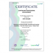 Awareness of Mental Health, Dementia and Learning Disabilities - Train the Trainer Course + Tra - E-Learning Course - CDPUK Accredited - LearnPac Systems -