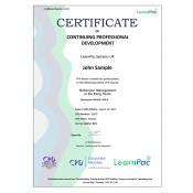 Behaviour Management in the Early Years - E-Learning - Course - CDPUK Accredited - LearnPac Systems UK -