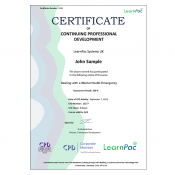 Dealing with a Mental Health Emergency - E-Learning - Course - CDPUK Accredited - LearnPac Systems UK -