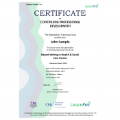 Report Writing in Health & Social Care Homes - Level 2 - eLearning Course - CPD Certified - LearnPac Systems UK -