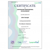 Fire Safety for Volunteers - E-Learning Course - CDPUK Accredited - LearnPac Systems -