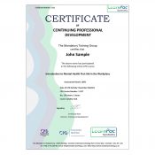 Introduction to Mental Health First Aid in the Workplace - CDPUK Accredited - LearnPac Systems UK