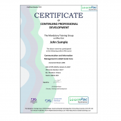 Communication and Information Management in Adult Social Care - Level 3 - eLearning Course - CPD Certified - LearnPac Systems UK -