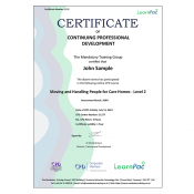 Moving and Handling People for Care Homes - Level 2 - eLearning Course - LearnPac Systems UK -